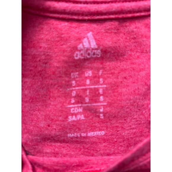 Nebraska Cornhuskers Shirt Womens Small Red NCAA Football Adidas Graphic - Picture 3 of 6